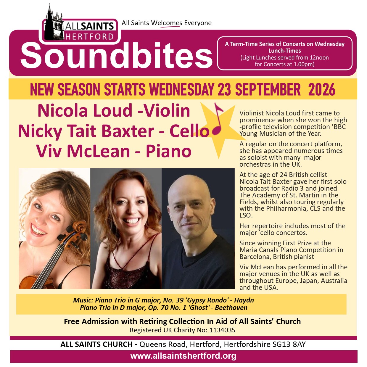 First Autumn Concert Soundbites Poster