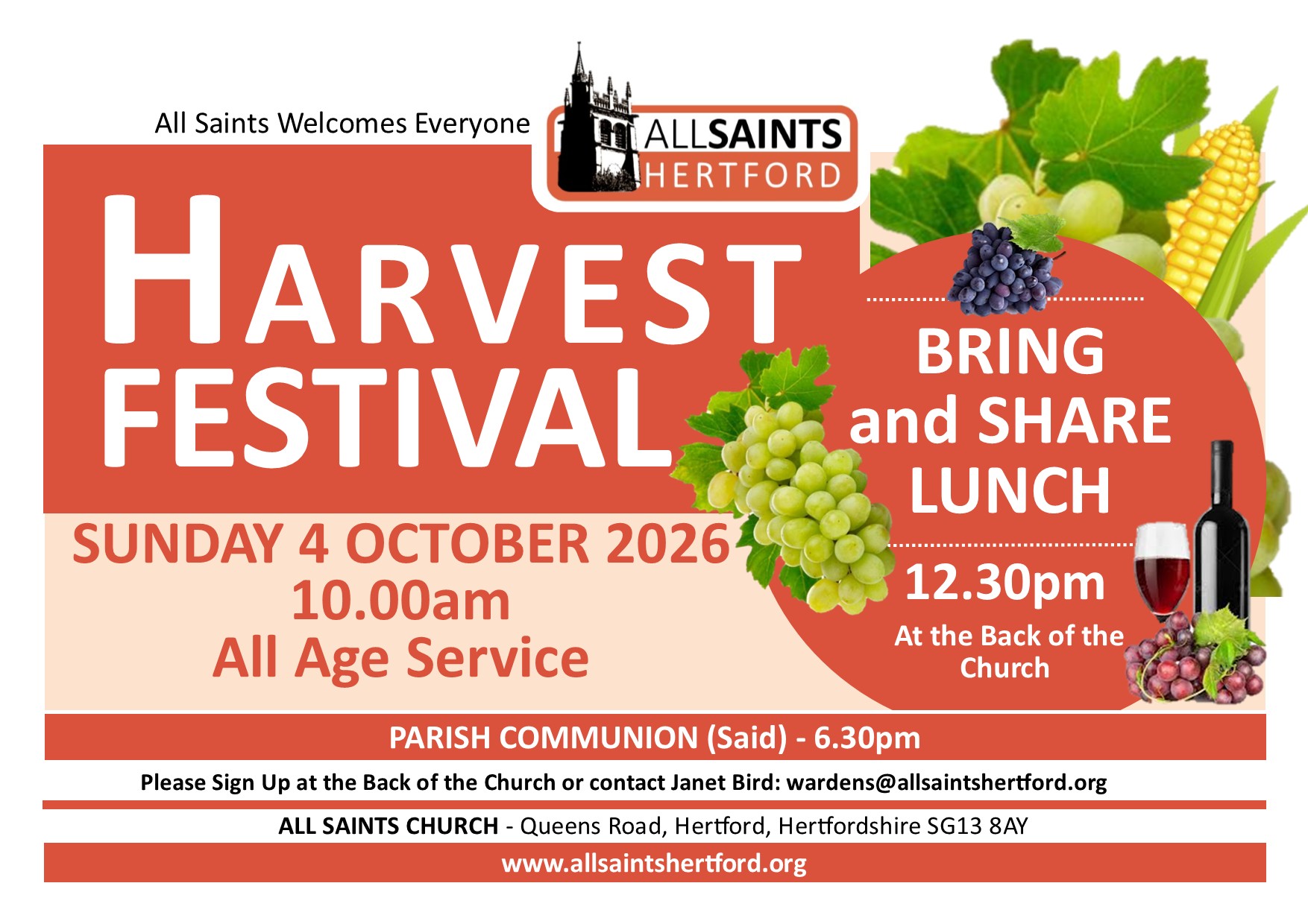 Harvest Festival 4th Octs